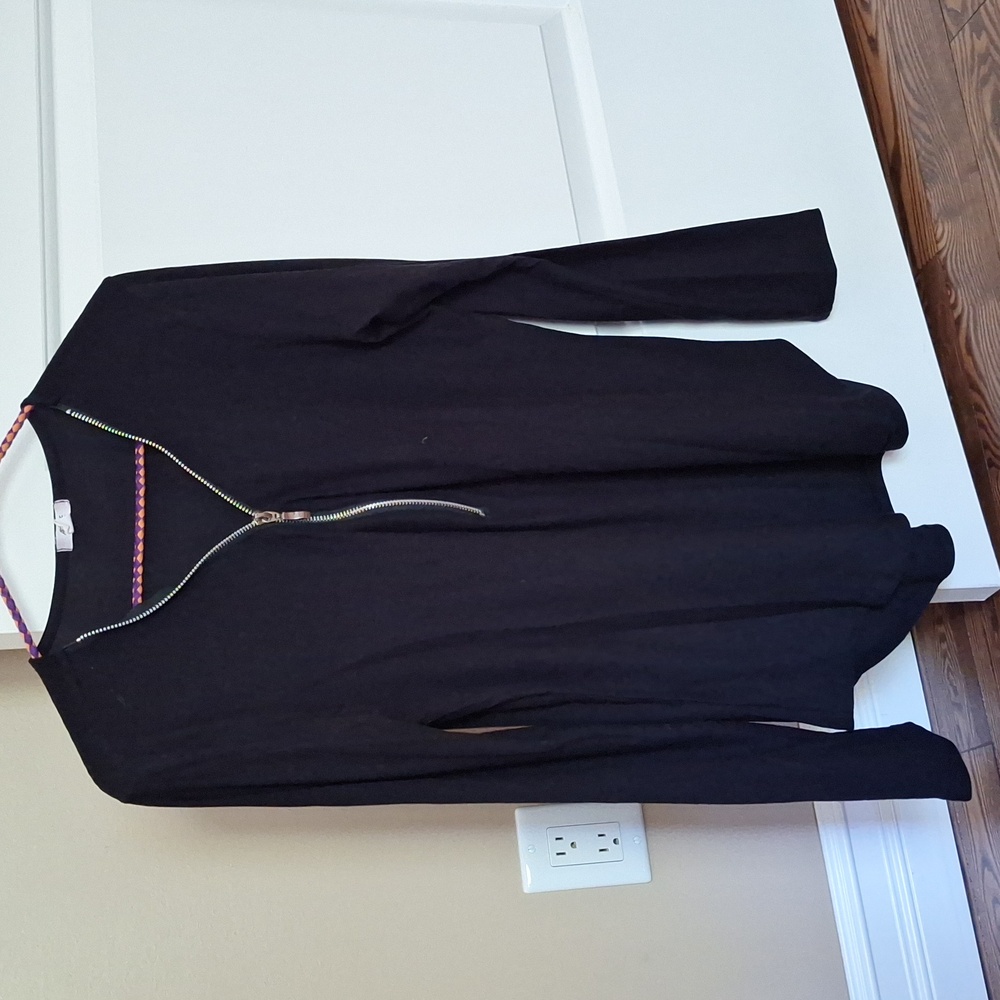 Ardene Classic Black Zip Up longsleeve